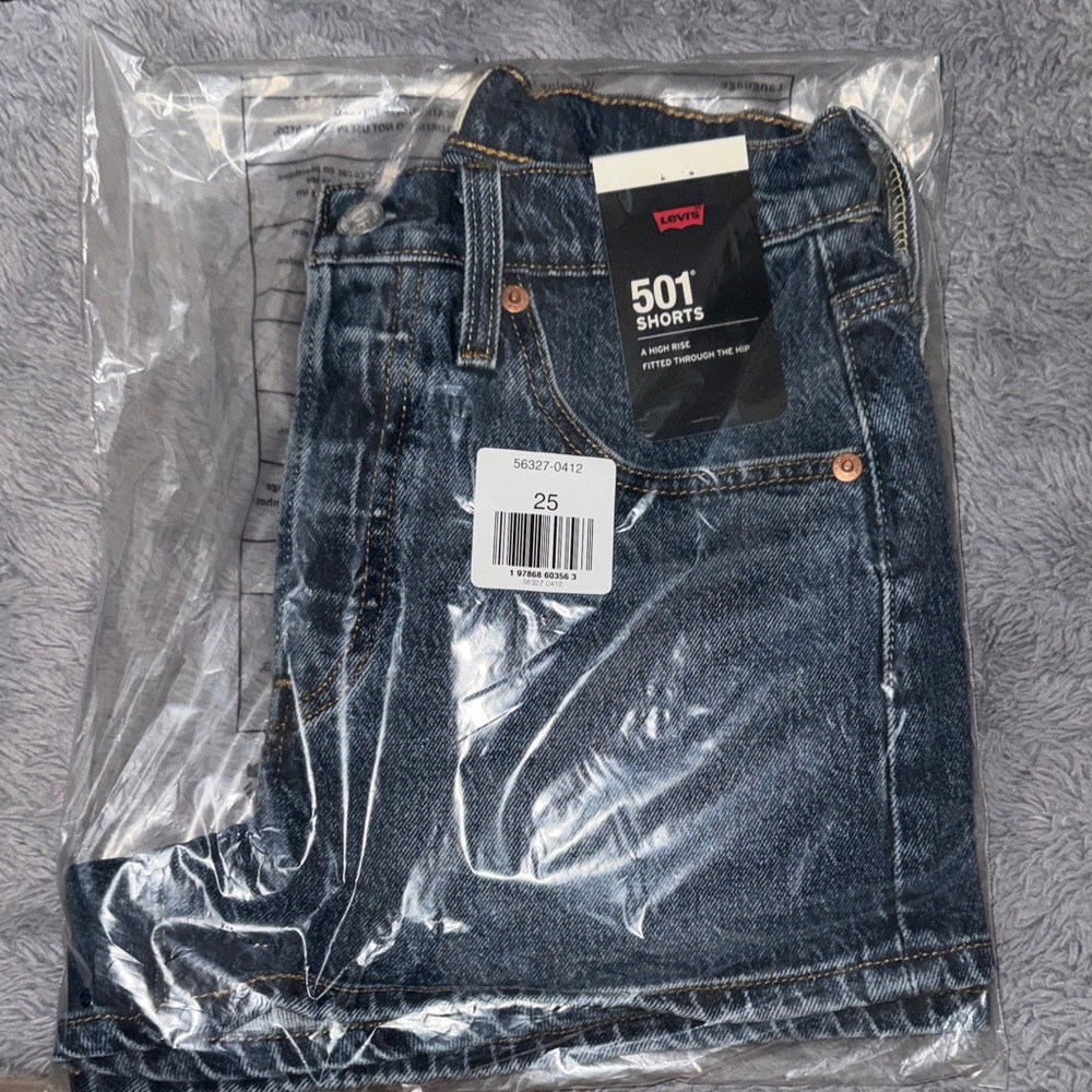 Levi’s 501 ORIGINAL FIT HIGH RISE WOMEN'S SHORTS DARK WASH